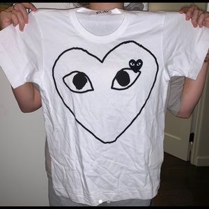 white authentic comme des garcons shirt!